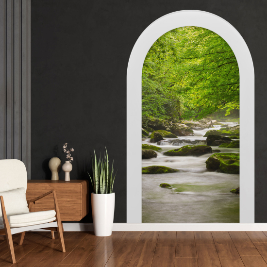 Vinilo Adhesivo Decorativo trampantojo 3D - Río