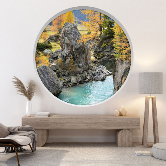 Vinilo Adhesivo Decorativo trampantojo 3D - Río