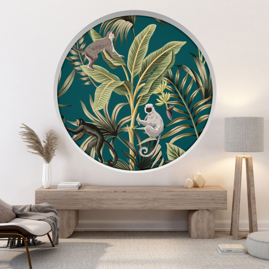 Vinilo Adhesivo Decorativo trampantojo 3D - Selva