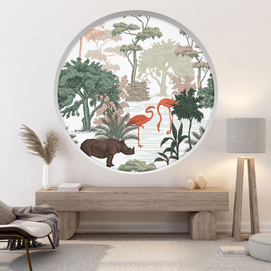 Vinilo Adhesivo Decorativo trampantojo 3D - Selva
