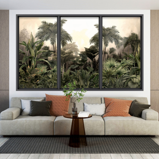 Vinilo Adhesivo Decorativo trampantojo 3D - Selva Tropical