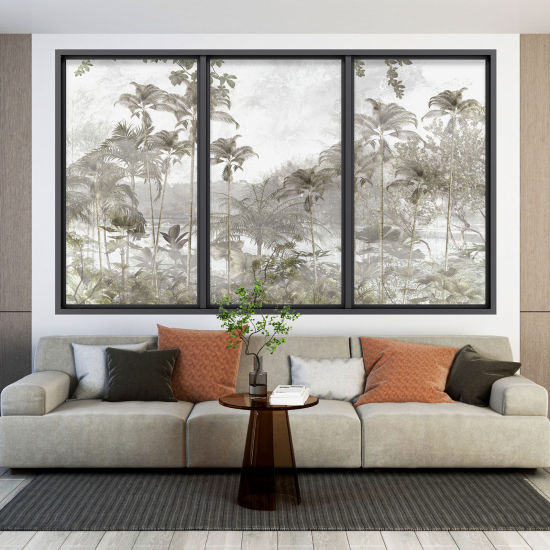 Vinilo Adhesivo Decorativo trampantojo 3D - Selva Tropical