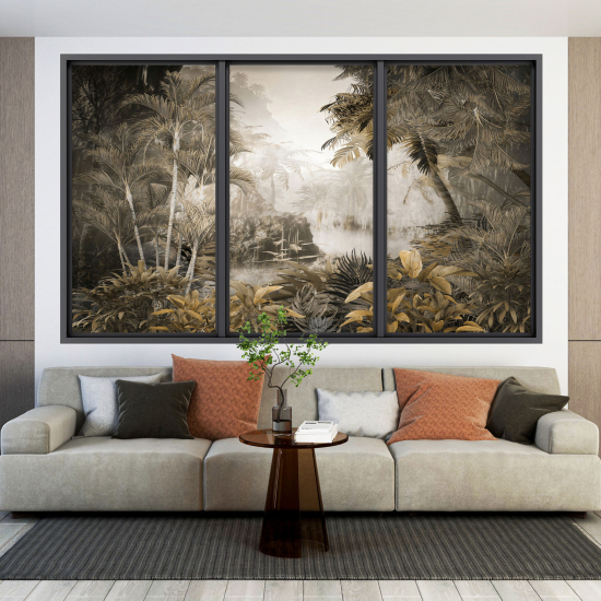 Vinilo Adhesivo Decorativo trampantojo 3D - Selva Tropical