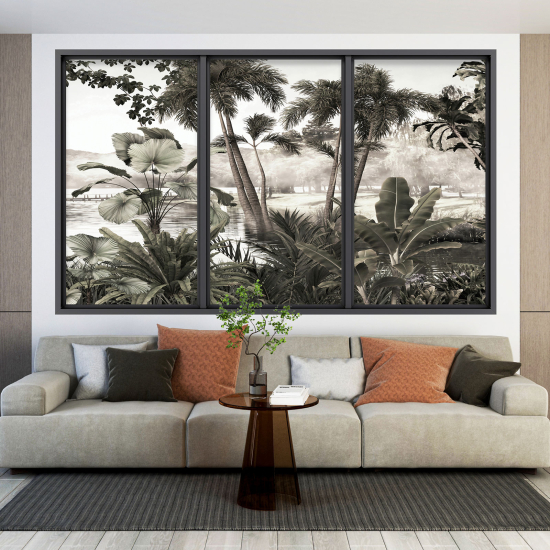 Vinilo Adhesivo Decorativo trampantojo 3D - Selva Tropical