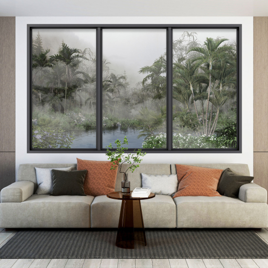 Vinilo Adhesivo Decorativo trampantojo 3D - Selva Tropical
