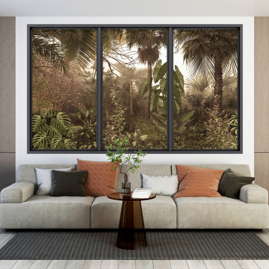 Vinilo Adhesivo Decorativo trampantojo 3D - Selva Tropical