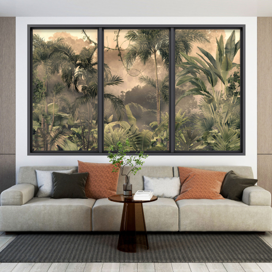 Vinilo Adhesivo Decorativo trampantojo 3D - Selva Tropical
