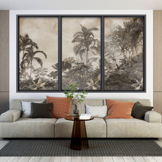 Vinilo Adhesivo Decorativo trampantojo 3D - Selva Tropical
