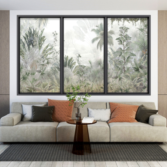 Vinilo Adhesivo Decorativo trampantojo 3D - Selva Tropical