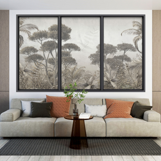 Vinilo Adhesivo Decorativo trampantojo 3D - Selva Tropical