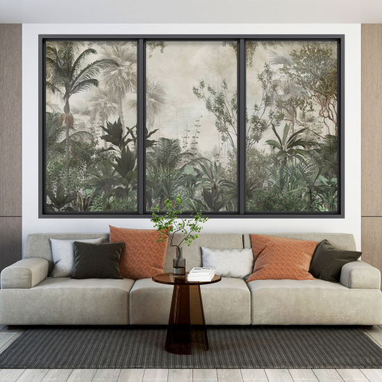Vinilo Adhesivo Decorativo trampantojo 3D - Selva Tropical