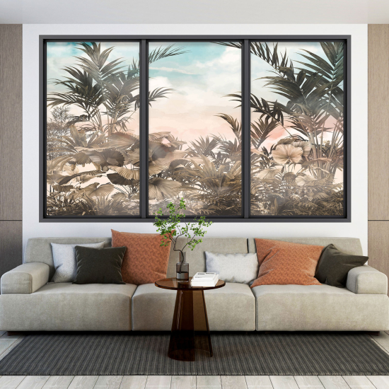 Vinilo Adhesivo Decorativo trampantojo 3D - Selva Tropical