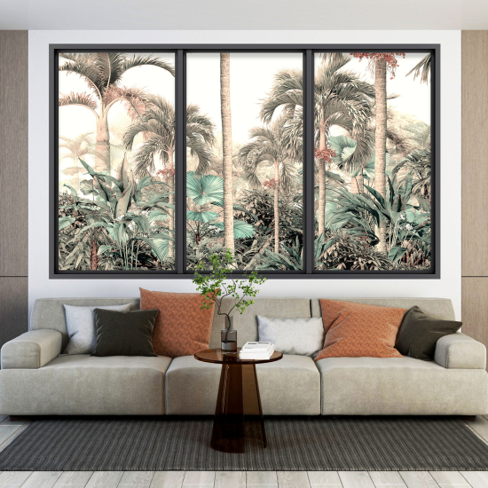 Vinilo Adhesivo Decorativo trampantojo 3D - Selva Tropical
