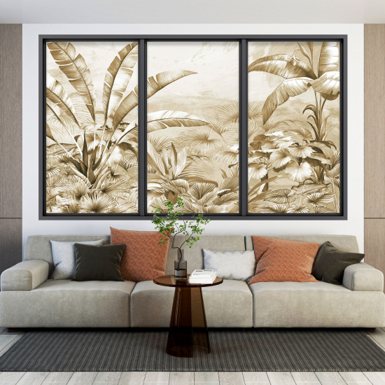 Vinilo Adhesivo Decorativo trampantojo 3D - Selva Tropical