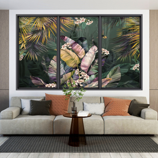 Vinilo Adhesivo Decorativo trampantojo 3D - Selva Tropical