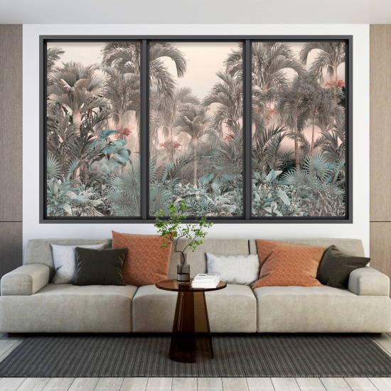 Vinilo Adhesivo Decorativo trampantojo 3D - Selva Tropical