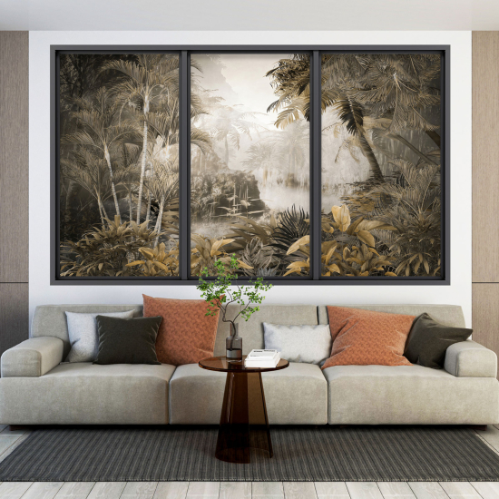 Vinilo Adhesivo Decorativo trampantojo 3D - Selva Tropical