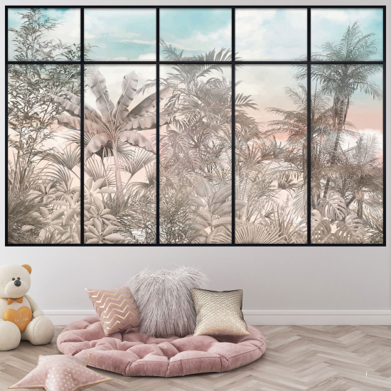 Vinilo Adhesivo Decorativo trampantojo 3D - Selva Tropical