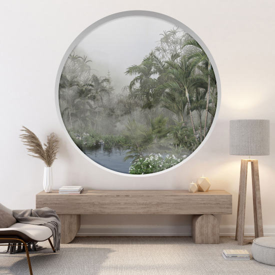 Vinilo Adhesivo Decorativo trampantojo 3D - Selva Tropical
