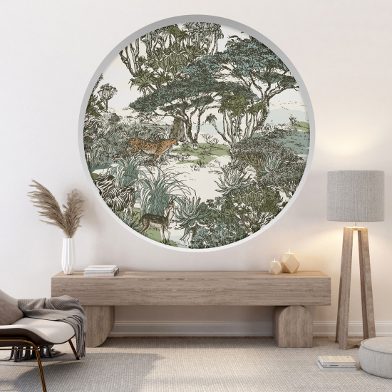 Vinilo Adhesivo Decorativo trampantojo 3D - Selva Tropical