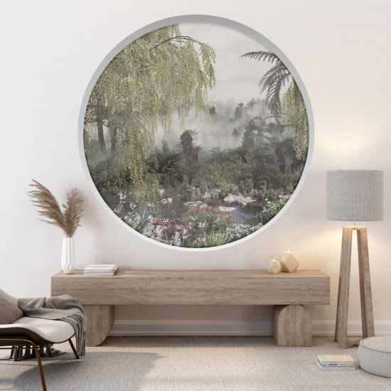 Vinilo Adhesivo Decorativo trampantojo 3D - Selva tropical