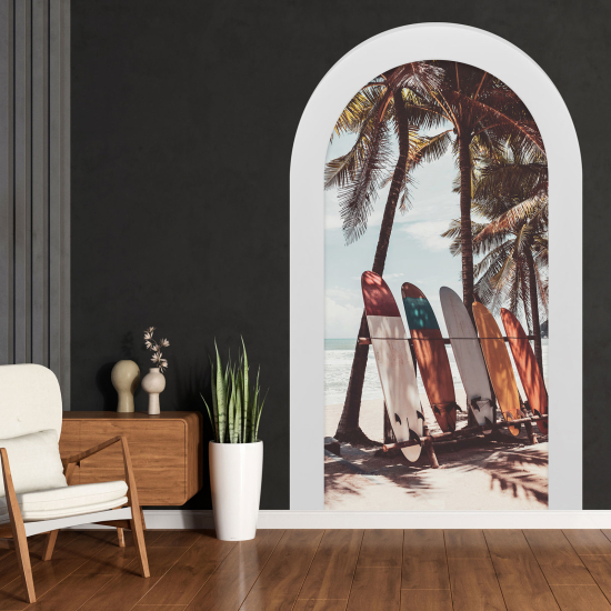 Vinilo Adhesivo Decorativo trampantojo 3D - Tablas de Surf