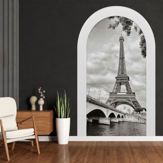 Vinilo Adhesivo Decorativo trampantojo 3D - Torre Eiffel