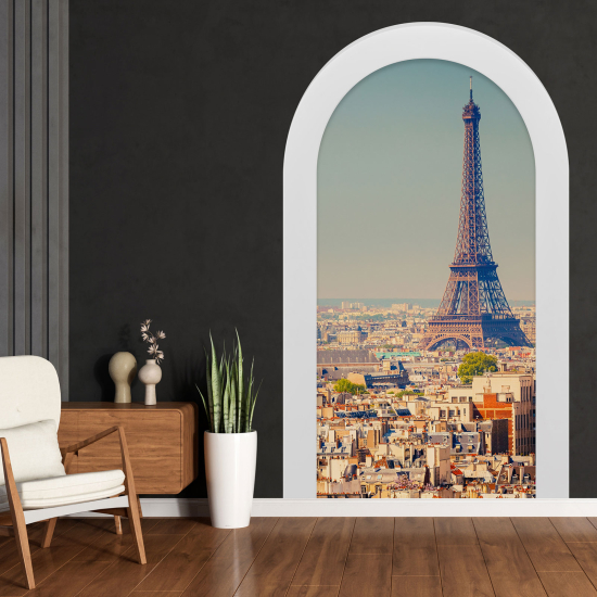 Vinilo Adhesivo Decorativo trampantojo 3D - Torre Eiffel