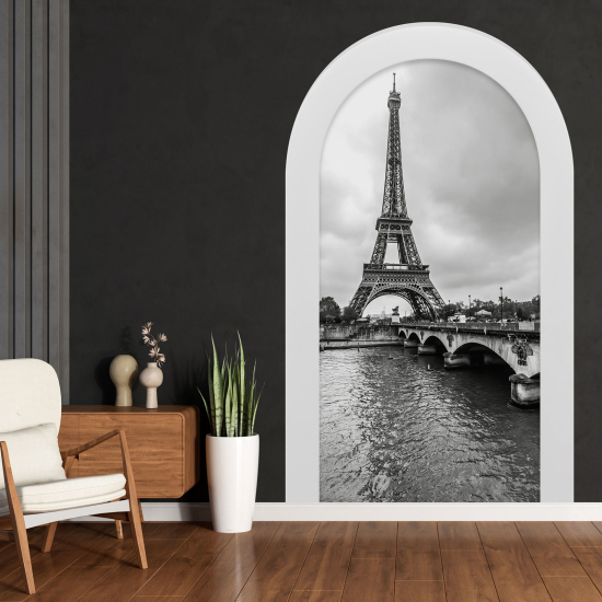 Vinilo Adhesivo Decorativo trampantojo 3D - Torre Eiffel