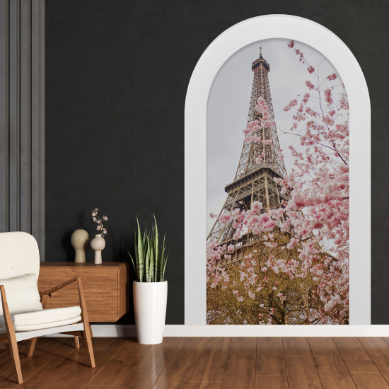 Vinilo Adhesivo Decorativo trampantojo 3D - Torre Eiffel