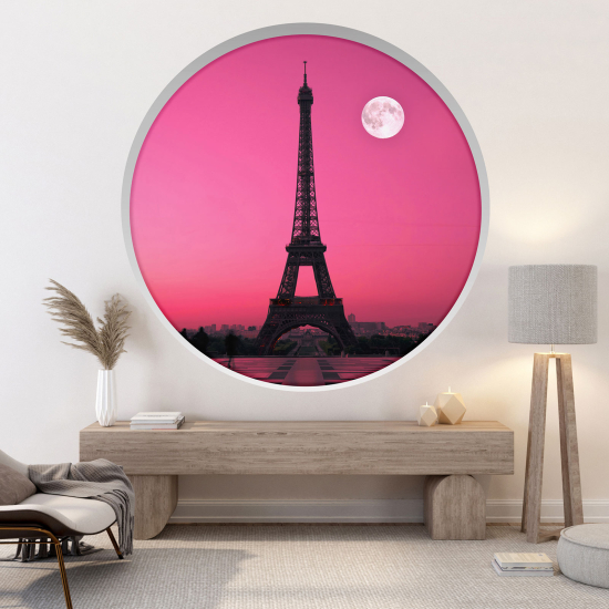 Vinilo Adhesivo Decorativo trampantojo 3D - Torre Eiffel