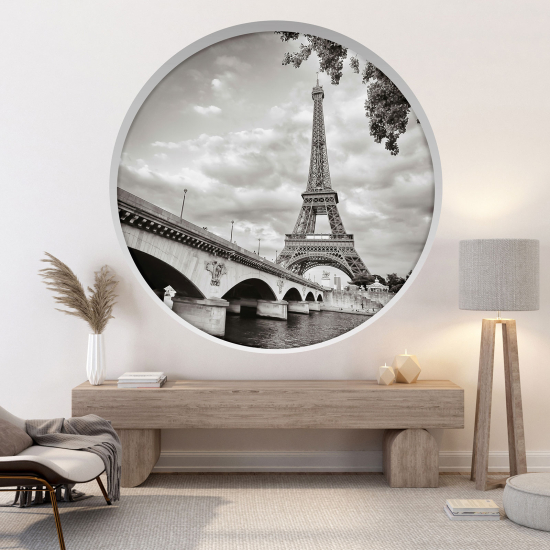 Vinilo Adhesivo Decorativo trampantojo 3D - Torre Eiffel