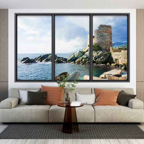 Vinilo Adhesivo Decorativo trampantojo 3D - Torre Genovesa