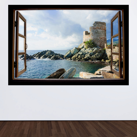 Vinilo Adhesivo Decorativo trampantojo 3D - Torre Genovesa