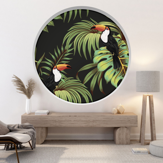 Vinilo Adhesivo Decorativo trampantojo 3D - Tucanes