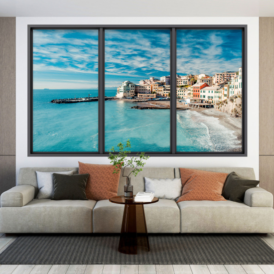 Vinilo Adhesivo Decorativo trampantojo 3D - Vista al Mar