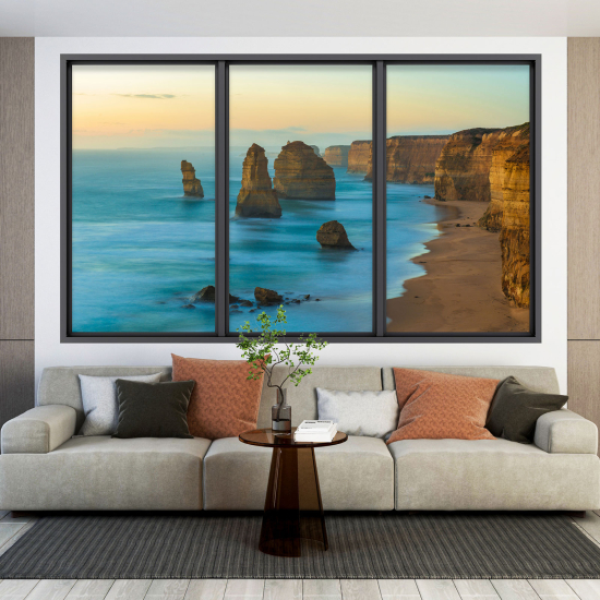 Vinilo Adhesivo Decorativo trampantojo 3D - Vista al Mar