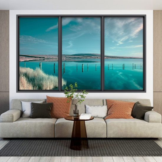 Vinilo Adhesivo Decorativo trampantojo 3D - Vista al Mar
