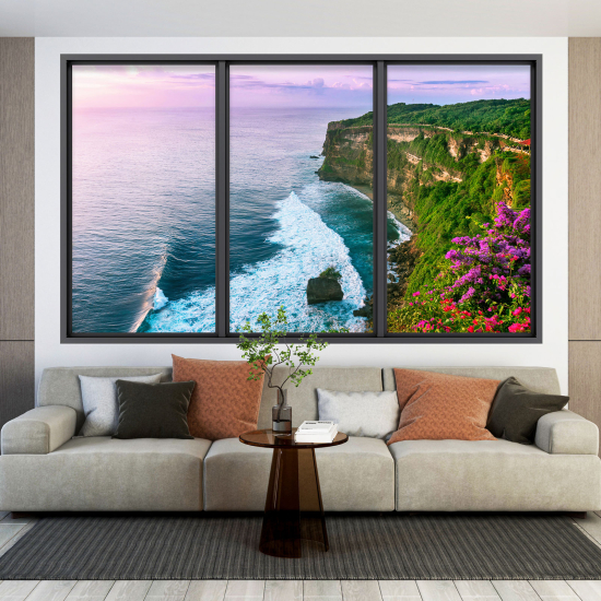 Vinilo Adhesivo Decorativo trampantojo 3D - Vista al Mar
