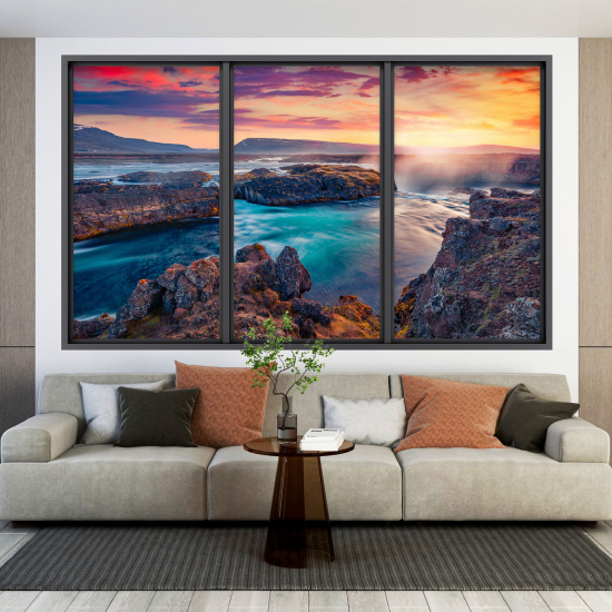 Vinilo Adhesivo Decorativo trampantojo 3D - Vista al Mar