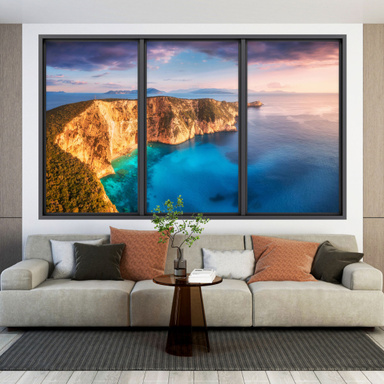 Vinilo Adhesivo Decorativo trampantojo 3D - Vista al Mar