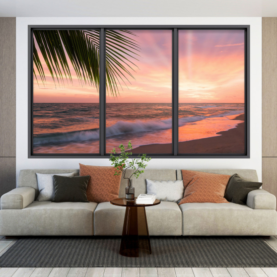 Vinilo Adhesivo Decorativo trampantojo 3D - Vista al Mar
