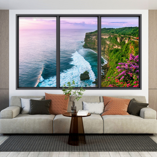 Vinilo Adhesivo Decorativo trampantojo 3D - Vista al Mar