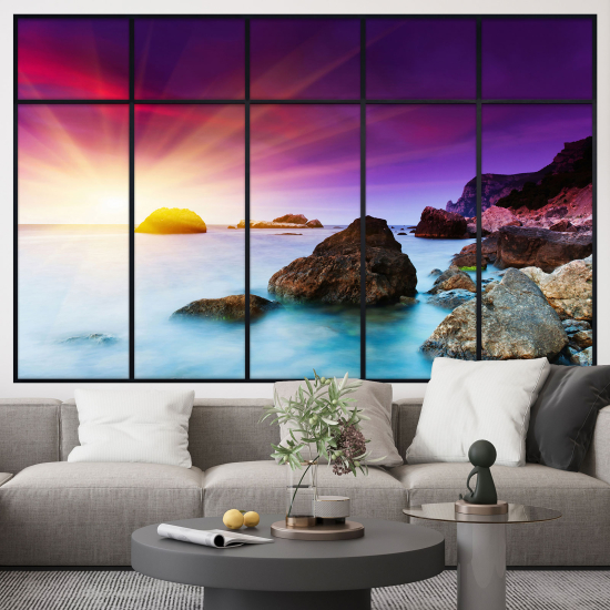 Vinilo Adhesivo Decorativo trampantojo 3D - Vista al Mar
