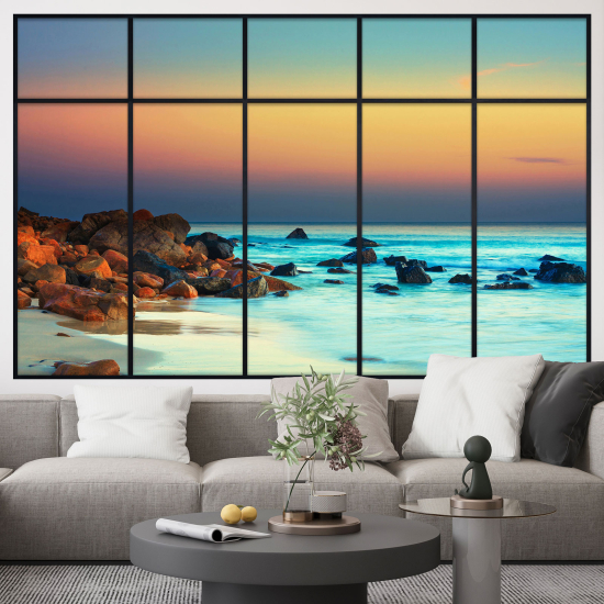 Vinilo Adhesivo Decorativo trampantojo 3D - Vista al Mar