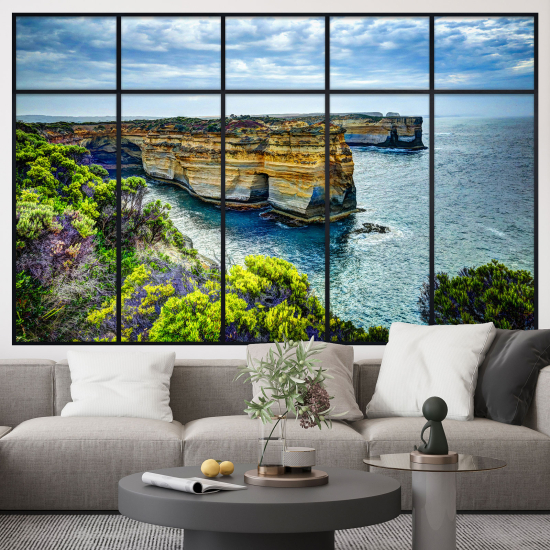Vinilo Adhesivo Decorativo trampantojo 3D - Vista al Mar
