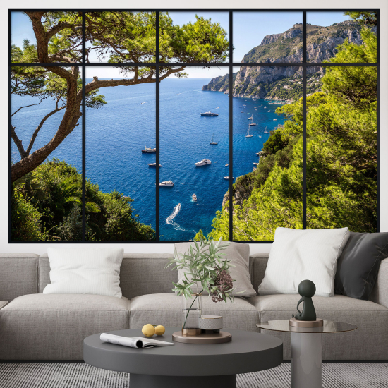 Vinilo Adhesivo Decorativo trampantojo 3D - Vista al Mar