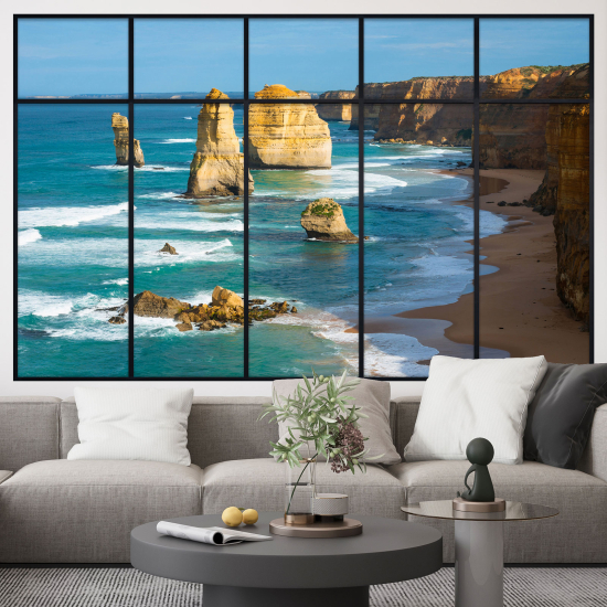 Vinilo Adhesivo Decorativo trampantojo 3D - Vista al Mar