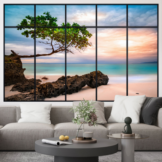 Vinilo Adhesivo Decorativo trampantojo 3D - Vista al Mar