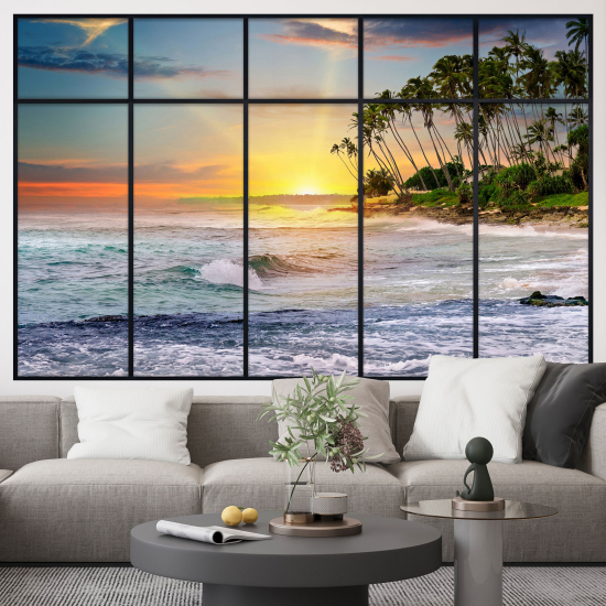 Vinilo Adhesivo Decorativo trampantojo 3D - Vista al Mar